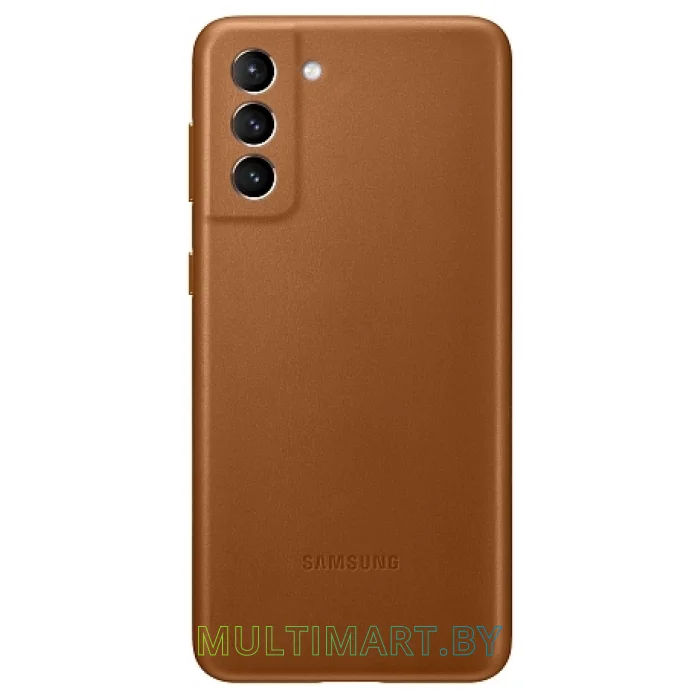 Чехол Samsung Leather Cover для Galaxy S21+ (коричневый)